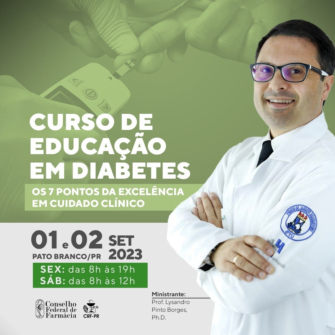 Curso de Educação em Diabetes: Os 7 Pontos da Excelência em Cuidado Clínico | Pato Branco/PR